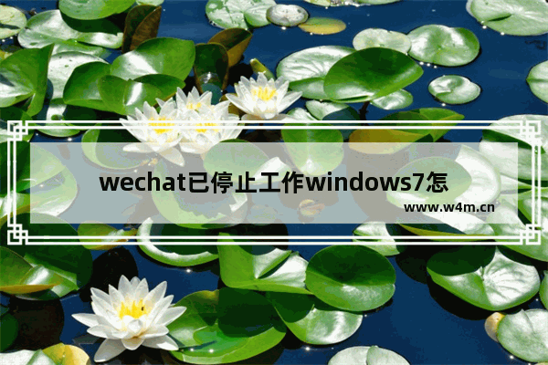 wechat已停止工作windows7怎么解决 wechat已停止工作windows7解决方法