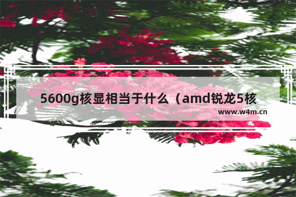 5600g核显相当于什么（amd锐龙5核显怎么样）