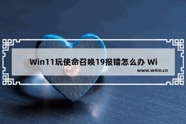 Win11玩使命召唤19报错怎么办 Win11玩使命召唤19报错的解决方法