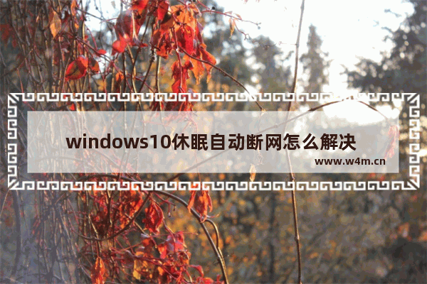 windows10休眠自动断网怎么解决 windows10休眠自动断网解决办法