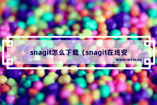 snagit怎么下载（snagit在线安装教程）