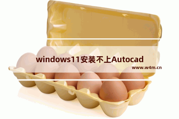 windows11安装不上Autocad怎么回事 windows11安装不上Autocad解决方法