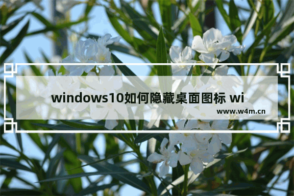 windows10如何隐藏桌面图标 windows10隐藏桌面图标教程