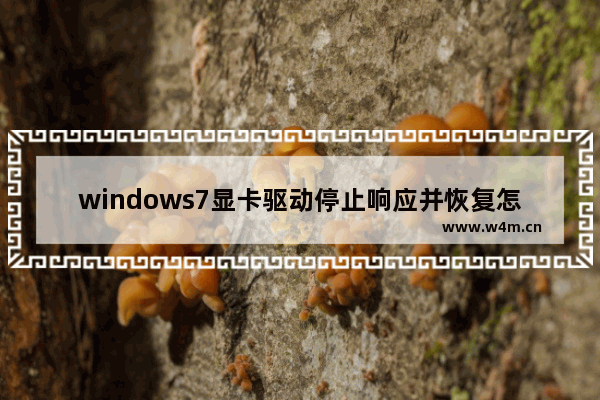 windows7显卡驱动停止响应并恢复怎么办 windows7显卡驱动停止响应并恢复解决方法