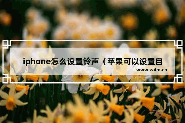 iphone怎么设置铃声（苹果可以设置自定义铃声吗）