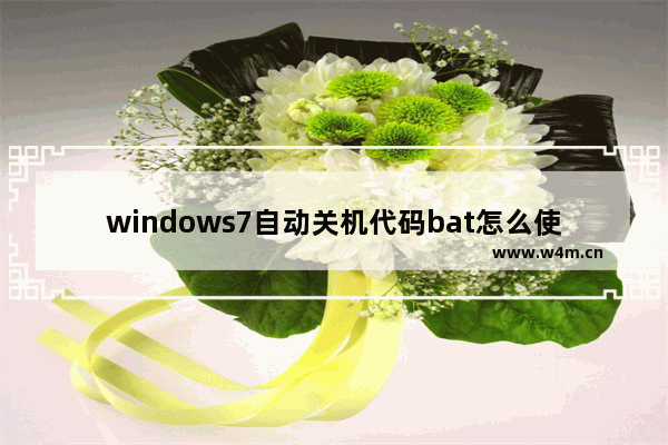 windows7自动关机代码bat怎么使用 windows7自动关机代码bat使用教程