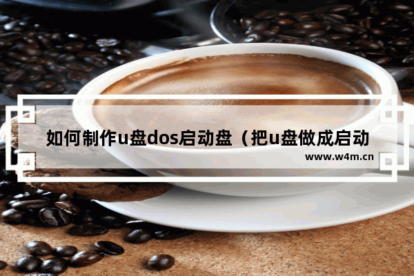 如何制作u盘dos启动盘（把u盘做成启动盘的教程）