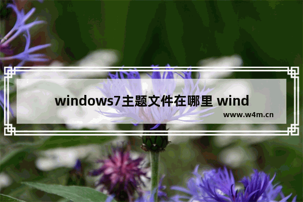 windows7主题文件在哪里 windows7主题文件怎么打开