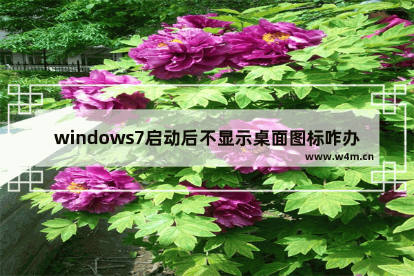 windows7启动后不显示桌面图标咋办（windows7桌面图标如何恢复原样）