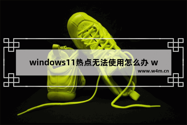 windows11热点无法使用怎么办 windows11热点无法使用解决办法