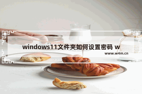 windows11文件夹如何设置密码 windows11文件夹设置密码的方法