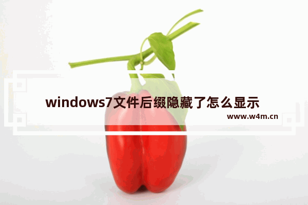 windows7文件后缀隐藏了怎么显示 windows7文件后缀隐藏了如何显示