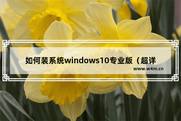 如何装系统windows10专业版（超详细的纯净版windows10安装教程）