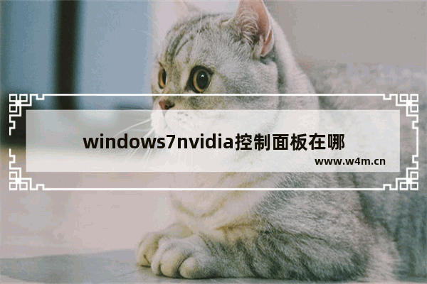 windows7nvidia控制面板在哪里打开 windows7nvidia控制面板在什么位置