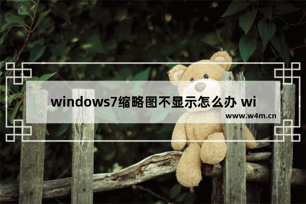 windows7缩略图不显示怎么办 windows7缩略图不显示解决方法