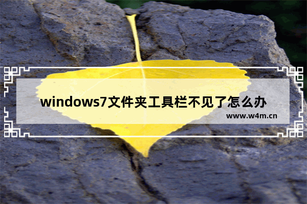 windows7文件夹工具栏不见了怎么办 windows7文件夹工具栏不见了怎么恢复