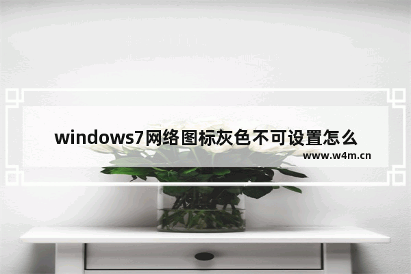 windows7网络图标灰色不可设置怎么办 windows7网络图标灰色不可设置解决方法