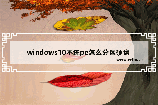 windows10不进pe怎么分区硬盘 windows10不进pe怎么分区硬盘方法