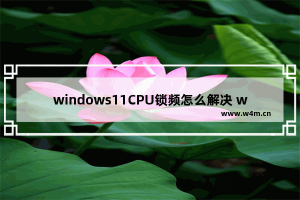 windows11CPU锁频怎么解决 windows11电脑CPU锁频解决方法