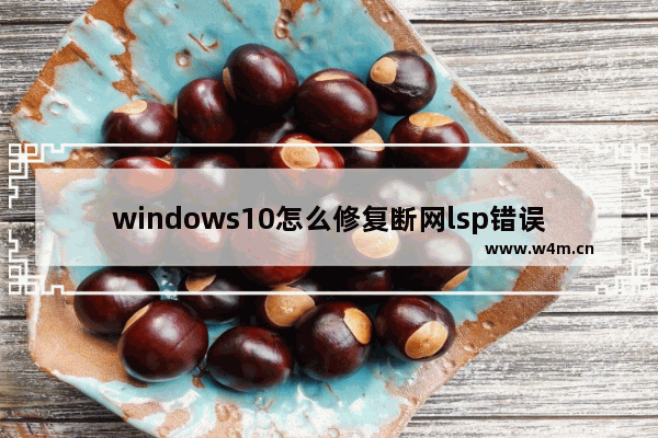 windows10怎么修复断网lsp错误 windows10如何修复断网lsp错误