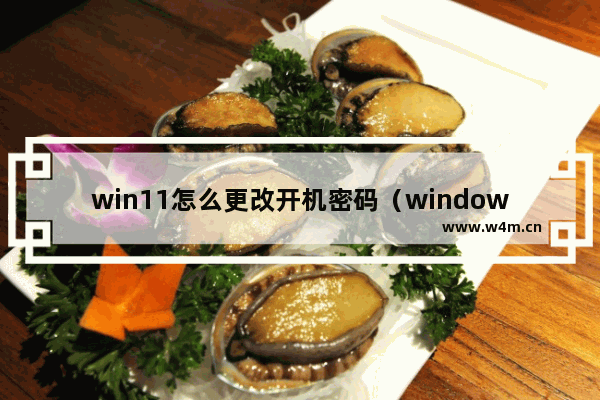 win11怎么更改开机密码（windows 11如何更改登录账户）