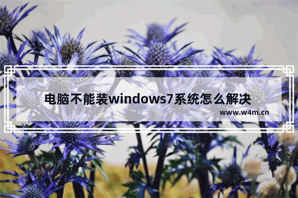 电脑不能装windows7系统怎么解决 电脑不能装windows7系统解决方法