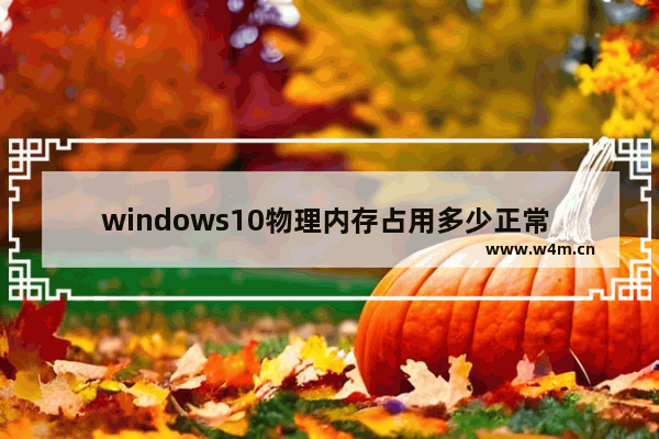 windows10物理内存占用多少正常 windows10物理内存占用多少正常问题解析