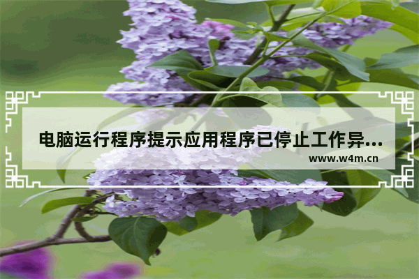 电脑运行程序提示应用程序已停止工作异常代码40000015的解决方法