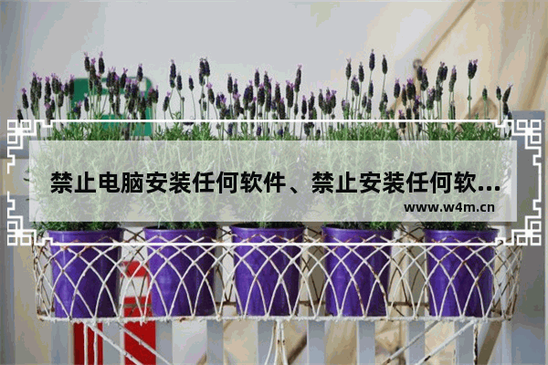 禁止电脑安装任何软件、禁止安装任何软件、禁止计算机安装程序的方法