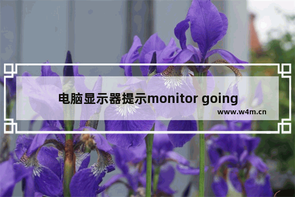 电脑显示器提示monitor going to sleep黑屏解决方法