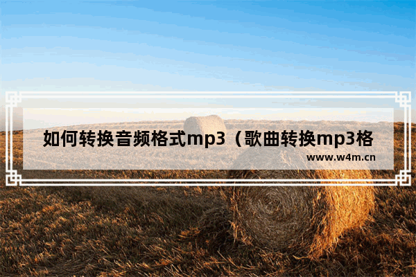 如何转换音频格式mp3（歌曲转换mp3格式最简单的方法）