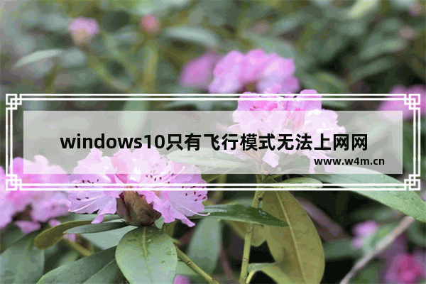 windows10只有飞行模式无法上网网卡没有问题怎么办 windows10只有飞行模式无法上网网卡没有问题问题解析