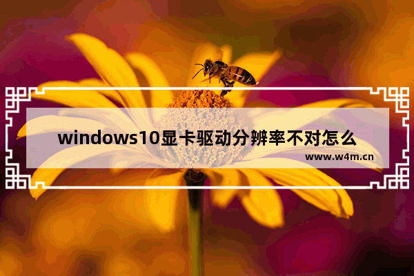 windows10显卡驱动分辨率不对怎么回事 windows10显卡驱动分辨率不对方法解析