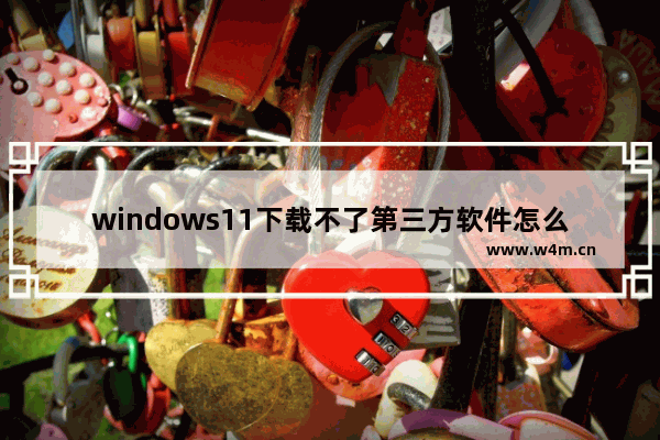 windows11下载不了第三方软件怎么办 windows11下载不了第三方软件解决方法