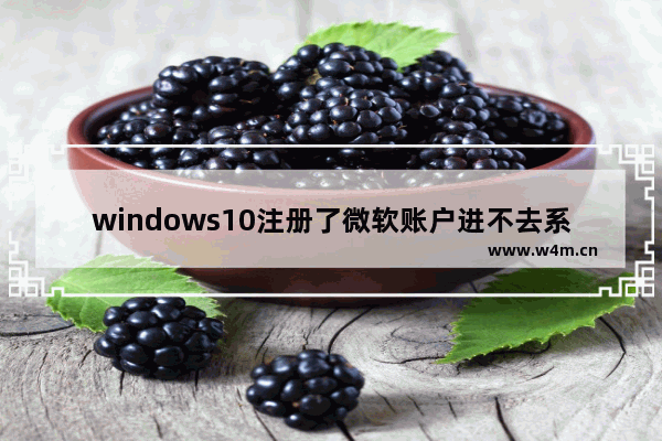 windows10注册了微软账户进不去系统了怎么办 windows10注册了微软账户进不去系统了解决办法