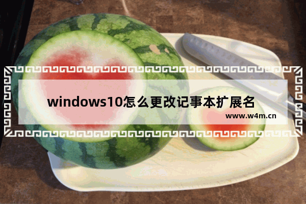 windows10怎么更改记事本扩展名 windows10如何更改记事本扩展名