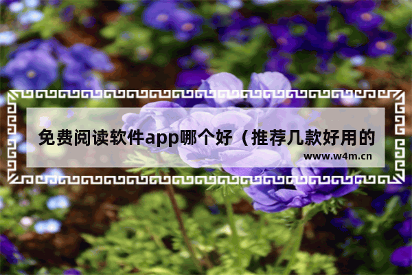 免费阅读软件app哪个好（推荐几款好用的读书软件）