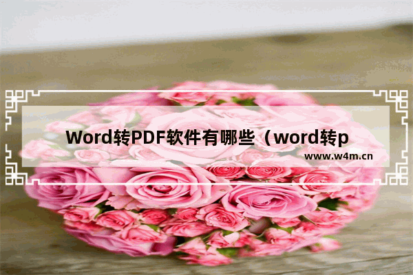 Word转PDF软件有哪些（word转pdf用什么软件好）