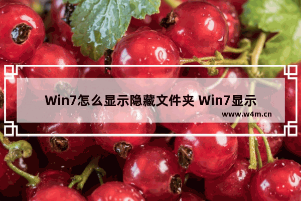 Win7怎么显示隐藏文件夹 Win7显示隐藏文件夹的方法