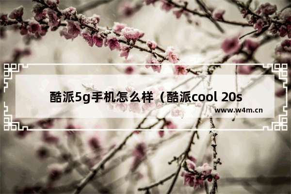 酷派5g手机怎么样（酷派cool 20s 5g使用什么感受）