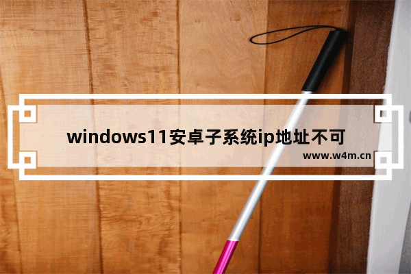 windows11安卓子系统ip地址不可用怎么办 windows11安卓子系统ip地址不可用解决方法