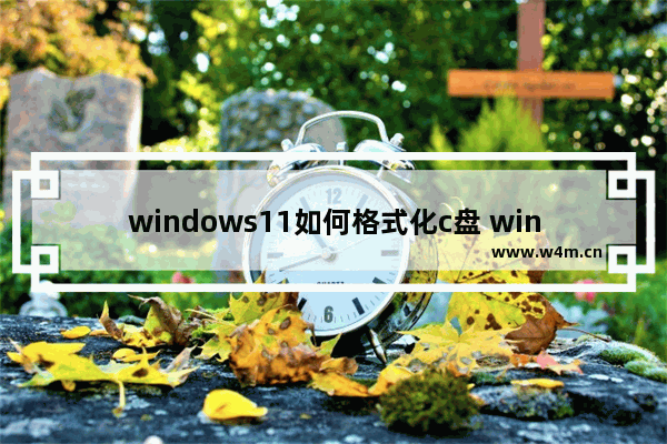 windows11如何格式化c盘 windows11怎么格式化c盘