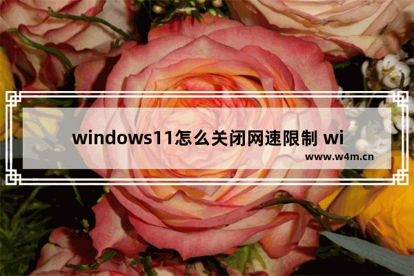 windows11怎么关闭网速限制 windows11解除网速限制方法