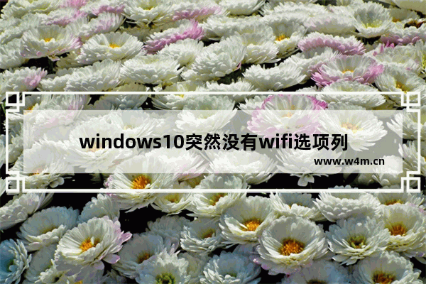 windows10突然没有wifi选项列表怎么办 windows10突然没有wifi选项列表解决方法