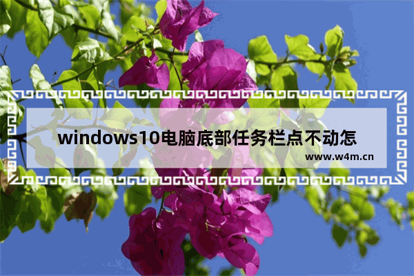 windows10电脑底部任务栏点不动怎么办 windows10电脑底部任务栏点不动解决方法