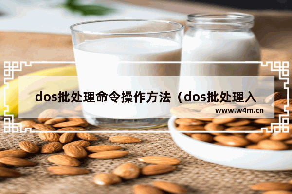 dos批处理命令操作方法（dos批处理入门到精通）