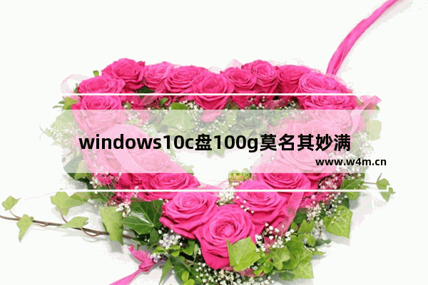 windows10c盘100g莫名其妙满了怎么办 windows10c盘100g莫名其妙满了解决方法