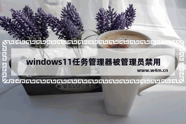 windows11任务管理器被管理员禁用了怎么打开 windows11任务管理器被管理员禁用了打开方法