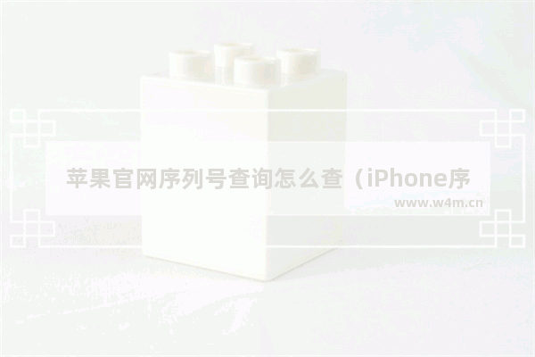 苹果官网序列号查询怎么查（iPhone序列号含义与查询真伪全攻略）