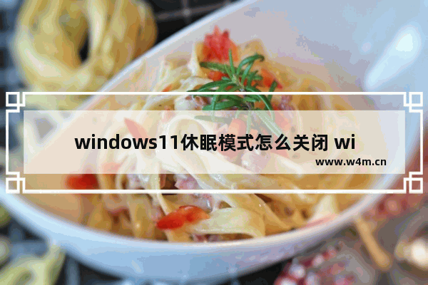 windows11休眠模式怎么关闭 windows11休眠模式关闭教程